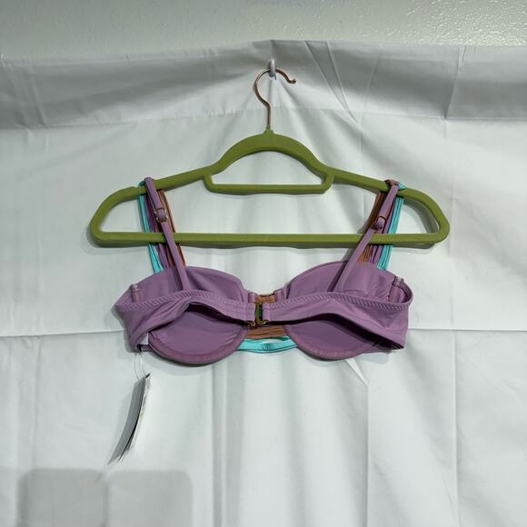 Isabella Rose Lavender Lucca Bikini Top Sz L NWT - Picture 8 of 12
